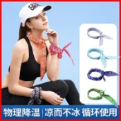 ✈速出貨🔥夏季防暑降溫冷感冰帶冰巾學生宿舍軍訓防暑冰涼巾冰袋消暑冰涼貼SND