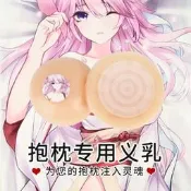 硅膠義乳等身抱枕專用二次元假胸假乳房仿真3D立體義乳歐派魔術貼【皇運cosplay】