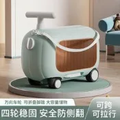 兒童可以坐遛娃拉杆箱的行李箱電動騎行代步神器結實耐用加厚寶媽