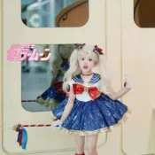 美少女戰士cos月野兔水冰月女童六一兒童節舞台表演出服兒童裝 萬聖節服裝 美少女戰士衣服 COS服 角色扮演 動漫周邊