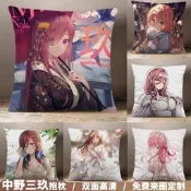 【吉星动漫】五等分的花嫁抱枕中野三玖天下第一二次元定制毛絨靠墊動漫枕周邊动漫抱枕