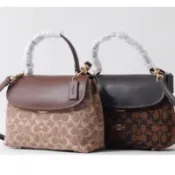 ［美國🇺🇸正品COACH ］Emory系列outlet新款女士老花手提包斜背包