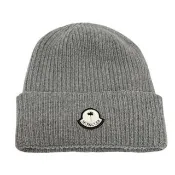 【MONCLER】Moncler x Palm Angels 聯名品牌LOGO 毛帽-灰色(ONE SIZE)