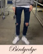 FINDSENSE服飾 BIRDY EDGE訂製款 單寧 獨一無二 破牛王