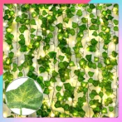  ⚡ 臺南出貨 ⚡2 M 人造常春藤葉綠葉藤人造植物藤花環用於家庭花園裝飾