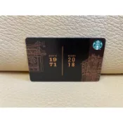 美國 星巴克 STARBUCKS 2018 SEATTLE 西雅圖&米蘭 MILAND 聯名卡 隨行卡 儲值卡 星巴克卡