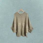 *♡*專櫃Thomo/灰綠卡其色/簡約針織衫/L/近新/二手衣《Anna的百寶箱》