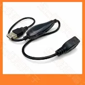 【祥昌電子】USB 調速開關 A公對A母 USB延長線 調光線 調速線 USB電源線 旋轉開關 帶開關 43CM