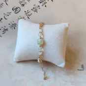 【青璞】天然石 手鐲 手鍊 | 葡萄石 白水晶 月光石