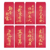 (店+)半夜不睡覺 春節逗趣紅包袋6入 致富｜最愛｜長大｜美女｜年終｜五百｜安康｜長紅｜趣味｜文創｜春節｜明鍠