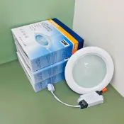 高氏 MANGO LED玻璃崁燈 15W 黃光 自然光 白光 15公分 漢堡崁燈 全電壓 MAOGO 附快接頭