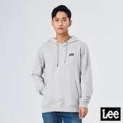 Lee 男款 小Logo連帽大學T/厚T 神秘灰