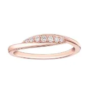 【Emperor Diamond 京華鑽石】鑽石戒指 18K玫瑰金 天然鑽石 共0.05克拉 尾戒 女戒 星願系列Ⅱ(鑽石尾戒)