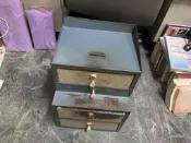 收銀櫃 收銀機 零錢箱 傳統錢箱 鐵製錢箱 復古錢箱 古董錢箱 收銀機 收銀臺收款機錢箱 29*30*40CM XX