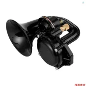 Crtw 卡車 135db 響亮氣喇叭 12/24V SuperLoud 喇叭氣喇叭,帶電動閥扁平,適用於汽車卡車