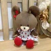 日本正版 the bears’ school  小熊學校 傑琪 絨毛娃娃 草莓連衣裙 玩偶 娃娃 S 公仔