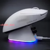下殺 滑鼠充電底座 適用羅技充電底座狗屁王一代 G二代 g502XPLUSG703無線滑鼠轉接磁吸模塊 美麗麗精選