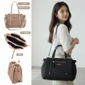 (店+)MIZZUE 防潑水尼龍大方包 大容量方包 手提包 三層托特包 可側斜背 女生包包  ZE026