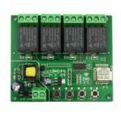 紫菀百貨店 【手機遠程遙控】智能開關 繼電器模塊 wifi模塊 智能家居 四路開關 220V強電 易微聯APP控制 定時場景聯動 免佈線改裝