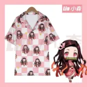 💯桃園出貨✔ 鬼滅之刃竈門禰豆子動漫睡衣卡通套裝二次元家居服痛衣短袖長袖夏