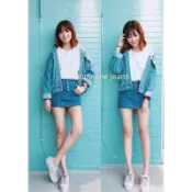 someone jeans 排釦牛仔褲裙 原價790 (S~XL)A9017479TA01