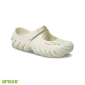 Crocs 卡駱馳 (女鞋) 波波瑪麗珍克駱格Echo Mary Jane Clog -極白色 211996-2MD