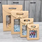 牛皮紙袋 小紙袋 開窗提袋 禮品袋 手提禮袋 紙提袋 小禮袋 寬底提袋 禮物包裝提袋 紙袋批發