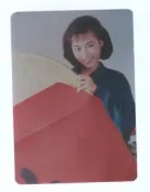 (嫻115)   黎美嫻  3*5 沖洗照片一張，早期圓角相片，保存還不錯!