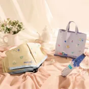 【Bonita X Rainbow House】2026新品上市/北歐森林茶會輕量手開傘/969-6001