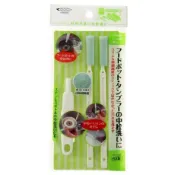 mameita 日本原裝進口 KB-603 保溫瓶罐蓋細縫清潔刷 保溫瓶刷具 三件組 460354