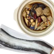 【升升鰻魚】〝燉補必選〞漢方何首烏鰻魚禮盒組-鮮白鰻x1+何首烏煲湯x1(獨家漢方湯頭 溫補卻不燥熱)