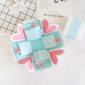 Sweet Home 禮物盒卡片－水漾甜心－手工卡片/情人節卡片/爆炸卡