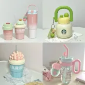𝐀𝐇 𝐒𝐭𝐮𝐝𝐢𝐨現貨+預購ᥫᩣ.*Starbucks星巴克多肉植物系列 不鏽鋼保溫瓶 玻璃吸管杯 馬克杯 冷水瓶
