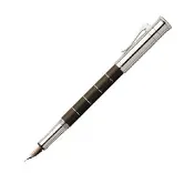 【Graf von Faber-Castell】Anello 經典系列環圈鋼筆-非洲烏木 M尖 VIP刻字服務(原廠正貨)