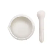 【SMILE】研磨缽 配研磨棒 9.5CM 搗藥缽 陶瓷乳缽 磨藥器 輔食搗碎 165-CGB95(搗缽 研磨缽 磨藥缽)