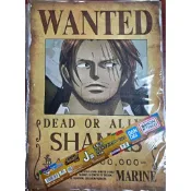 全新未拆代理版 海賊王 航海王 一番賞  艾爾帕布篇-GIANT BASH!! Vol.1 J賞 A3懸賞海報 紅髮傑克