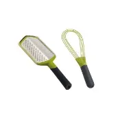 【Joseph Joseph】★聰明旋轉備料組★多角旋轉刨絲器+旋轉收納打蛋器