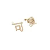 宏雲Hongyun-Ala-保色14k包金文字可愛吊墜手工diy耳線耳環吊飾手鍊掛件首飾品配件