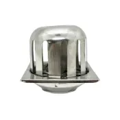 (店+)【SUN TRAIN】台灣製造不銹鋼四角中型屋頂落水頭+地板片 兩用型(304 屋頂落水頭 白鐵落水頭 2英吋)
