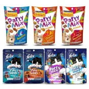 (店+)【Friskies 喜躍】Party Mix 香酥餅 脆餅 貓點心 香酥捲 貓餅乾 貓零食 寵物零食