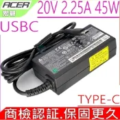 ACER 45W TYPE-C USBC 充電器 宏碁 SWIFT 7 SF713 SPIN 7 SP714 SPIN11 R751T R752 CP511 CB515 SA5-271
