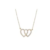 【BreezeOnline 微風精品線上】Bianca Jewelry Infinity Love 心心相印鑽石項鍊