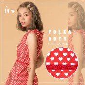 專櫃iroo 紅色甜美愛心質感洋裝38