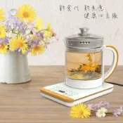 HCE200 1.8L多功能料理養生快煮壺 SGS蒸蛋器 冬天泡茶 泡牛奶 煮湯燒水壺 聖誕節 防乾燒自動斷電 加厚玻璃