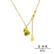黃金小套鍊【福運葫蘆】999純金葫蘆項鍊｜女款黃金垂墜小花福祿造型頸鍊｜金飾送禮推薦｜金滿億銀樓
