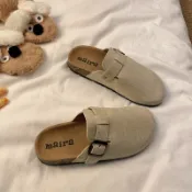 🔥德國勃肯鞋 Birken 包頭拖鞋 真皮 增高 舒適 休閒 高品質 韓版風~真皮軟底勃肯鞋2026新款外穿真軟木底拖