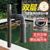 【公司貨】錦鯉魚池沉澱倉雙層H管帆布池地缸過濾管件75發散管110分散水流管