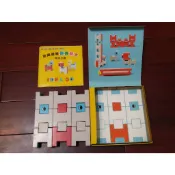 二手惜福品 巧連智學習玩具 空間邏輯疊疊積木 2021年1月 巧虎幼幼版教具 塑膠 顏色 拼圖 益智玩具