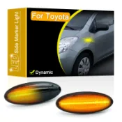 豐田雅力士 Vitz RAV4 Auris Verso Corolla E140 煙熏鏡頭防水 LED 側擋泥板標記燈流