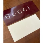 專櫃精品 GUCCI 古馳最新款酒紅色 防塵袋/禮物卡片/緞帶/明細夾  收納袋束口袋購證夾信封包裝禮物